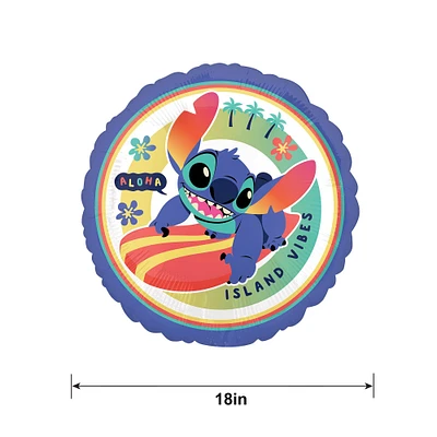 Stitch Aloha Foil Balloon, 18in