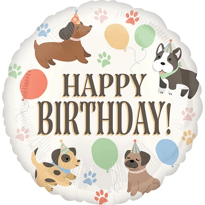 Pawsome Happy Birthday Foil Balloon, 28in