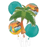 AirLoonz Palm Tree & Beach Life Foil Balloon Set, 6pc