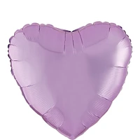 17in Lavender Heart Foil Balloon