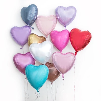 17in Pink Heart Foil Balloon