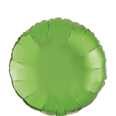 Kiwi Green Round Foil Balloon, 17in