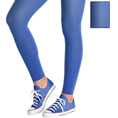 Footless Blue Tights