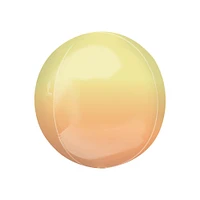 Ombre Yellow & Orange Orbz Foil Balloon, 15in x 16in