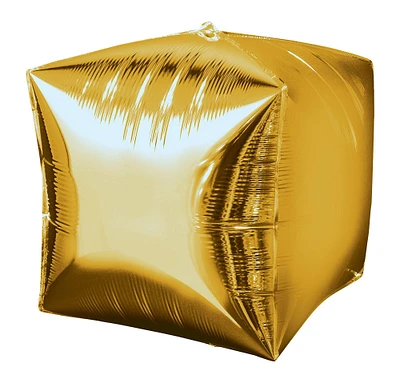 Gold Cubez Balloon, 15in