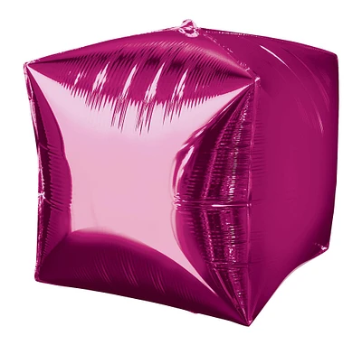 Bright Pink Cubez Balloon, 15in