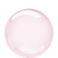 Clear Dark Pink Plastic Balloon, 18in - Crystal Clearz™
