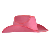 Light-Up Neon Pink Fabric Cowboy Hat