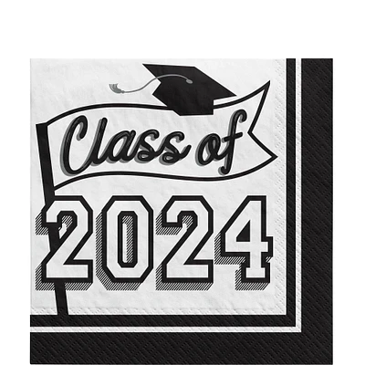 Class of 2024 Graduation Paper Lunch Napkins, 6.5in, 40ct