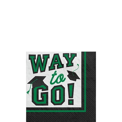 Way to Go Graduation Paper Beverage Napkins, 5in, 40ct