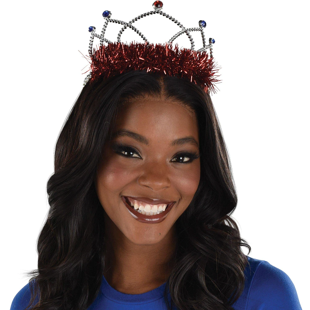 Red, White, & Blue Rhinestone Tiara