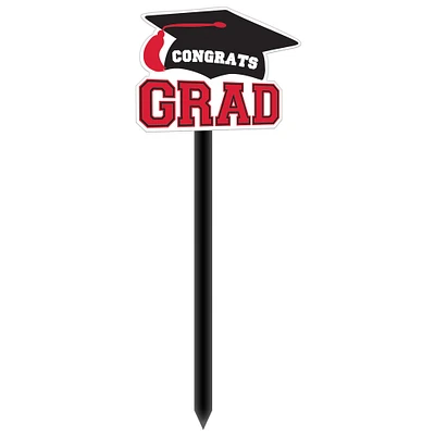 Congrats Grad Cap MDF Yard Sign