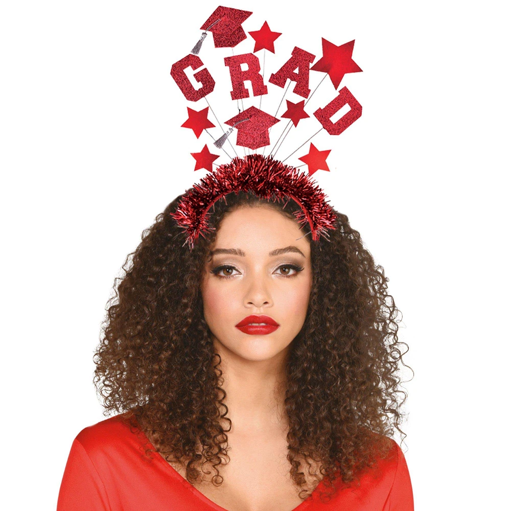 Glitter Grad Stars Headband