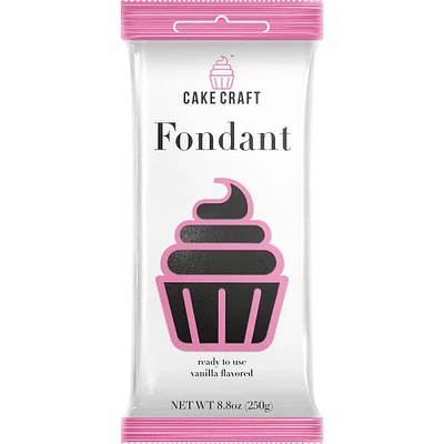 Cake Craft Voodoo Black Vanilla-Flavored Fondant, 8.8oz