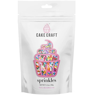 Cake Craft Rainbow Jimmie Sprinkles, 3.53oz