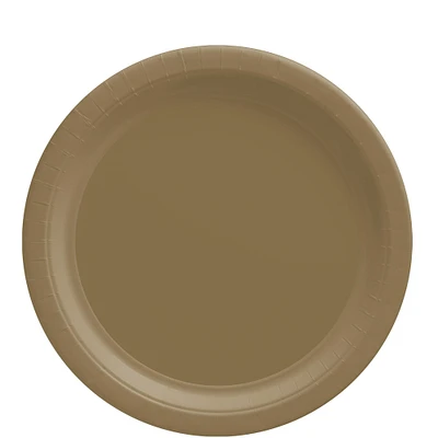 Gold Extra Sturdy Paper Lunch Plates, 9in, 20ct