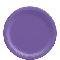 Purple Extra Sturdy Paper Dinner Plates, 9in, 20ct