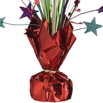 Metallic Rainbow Spray Centerpiece, 12in