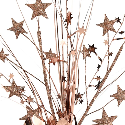 Metallic Rose Gold Spray Centerpiece, 12in