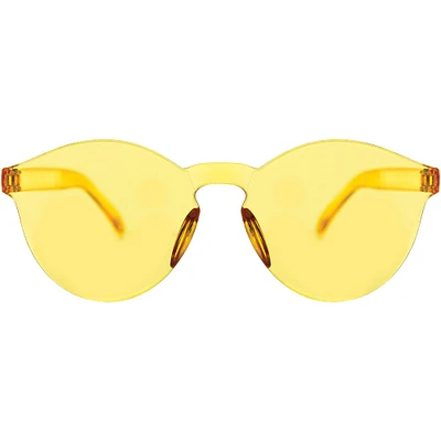 Frameless Yellow Glasses