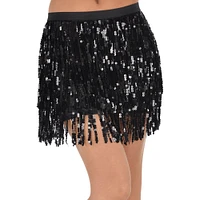 Adult Black Sequin Skirt