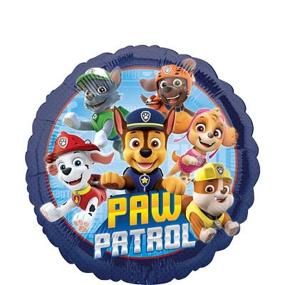 Chase Foil Balloon Bouquet with Balloon Weight, 10pc - PAW Patrol