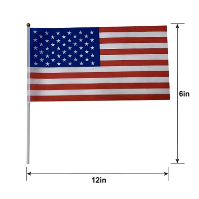 Fabric American Flag on a Stick