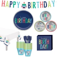 Modern Birthday Tableware Kit for Guests
