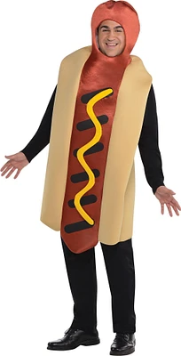 Adult Hot Diggity Hot Dog Costume Plus Size