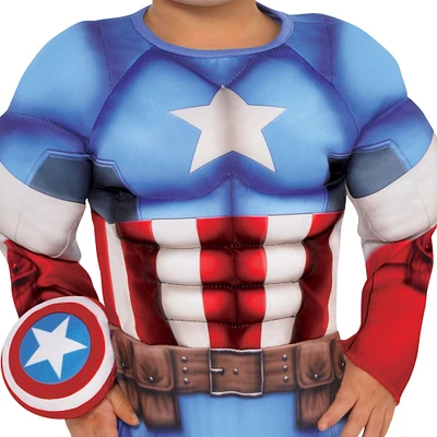 Baby Captain America Muscle Costume