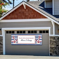 Custom Striped Nautical Horizontal Banner