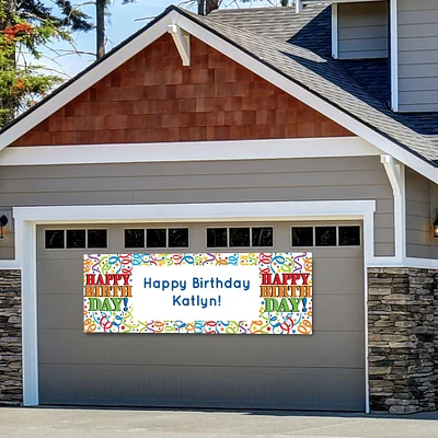 Custom Colorful Birthday Horizontal Banner