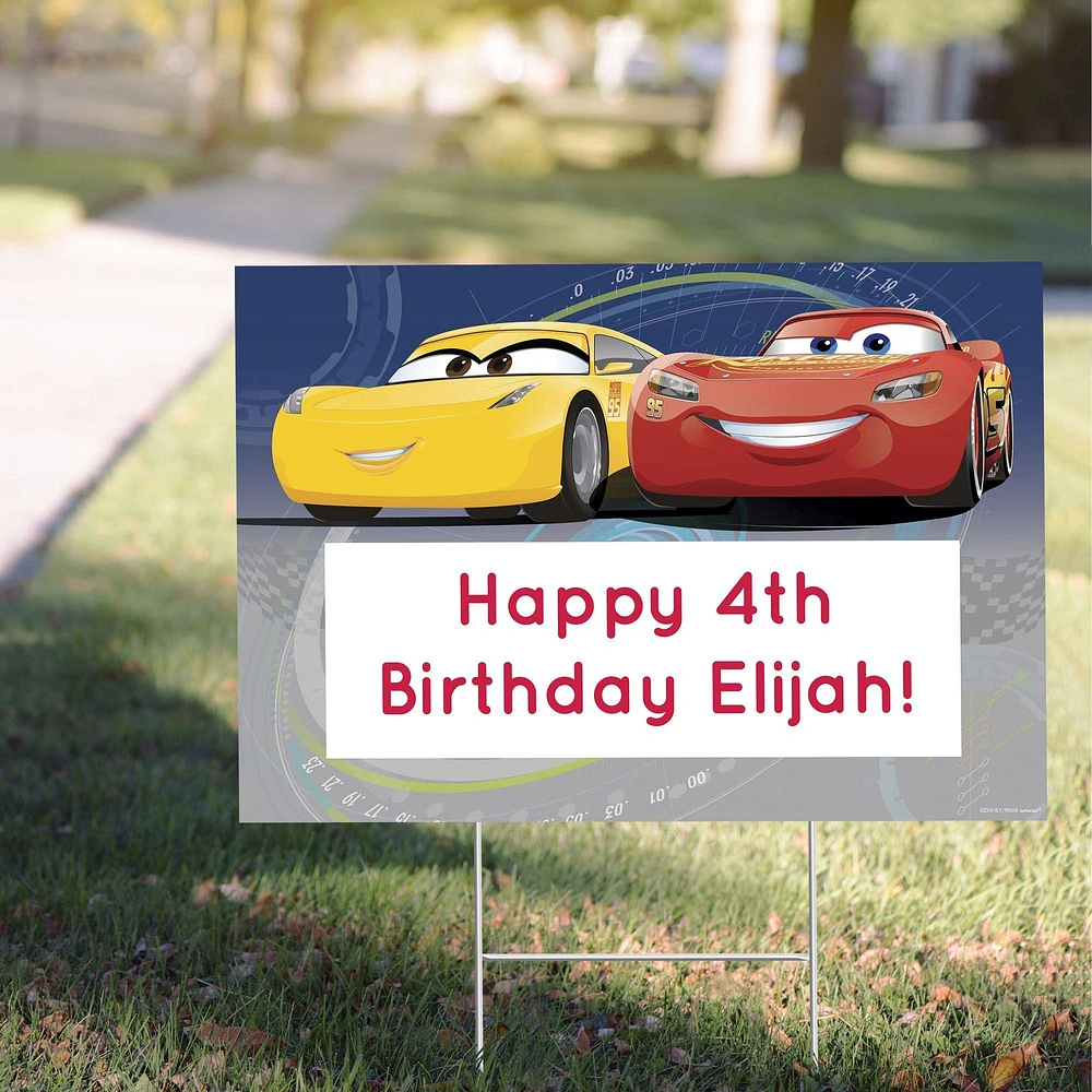 Custom Cars 3 Yard Sign