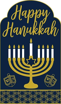 Happy Hanukkah Celebration Centerpiece Cardboard Cutout, 18in