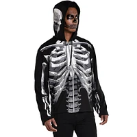 Adult Black & Bone Skeleton Hoodie