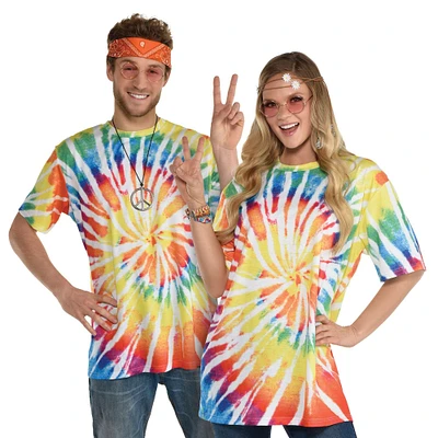 60s Hippy Tie-Dye T-Shirt for Adults