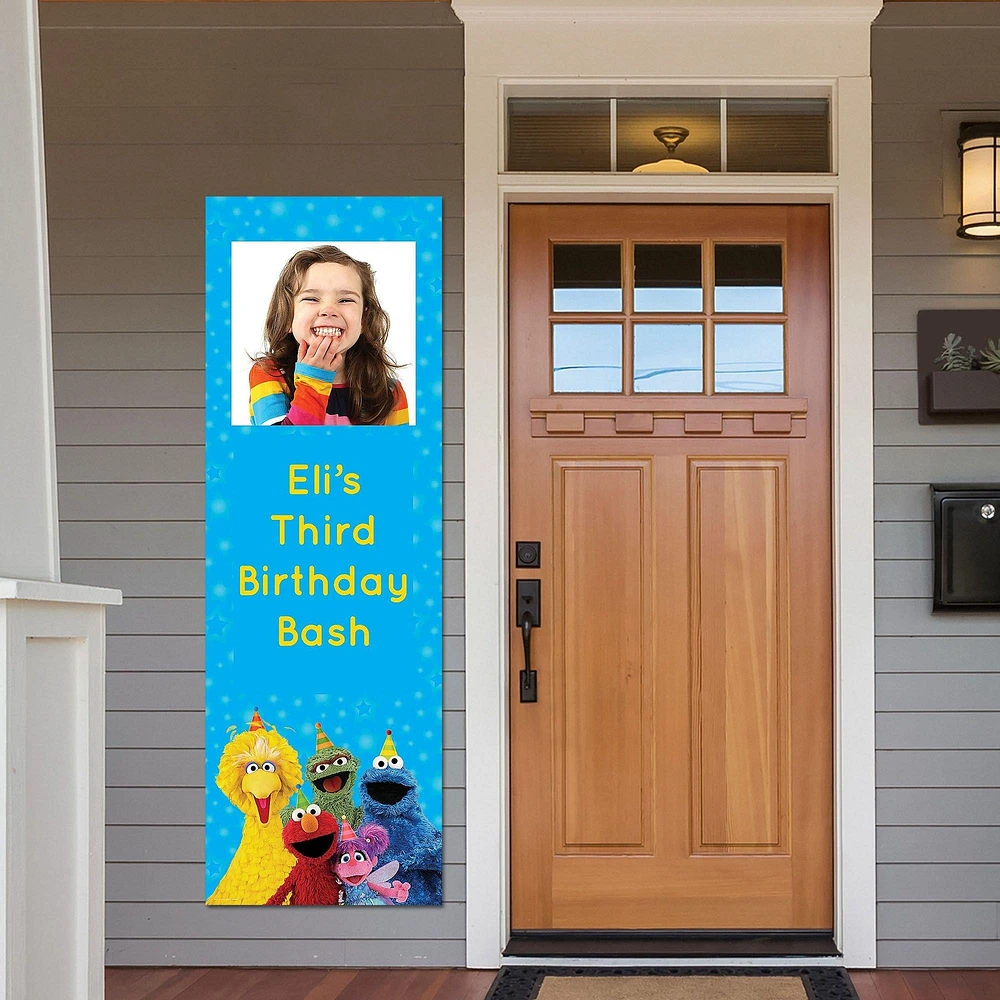 Custom Sesame Street Photo Vertical Banner