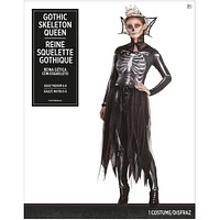 Adult Gothic Skeleton Queen Costume