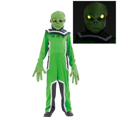 Light-Up Extreme Alien Commander Costume for Kids 