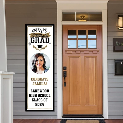 Custom Achievement is Key Graduation Photo Vertical Banner