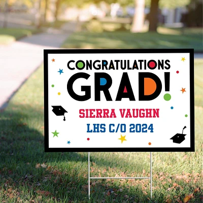 Custom Congratulations Graduation Yard Sign