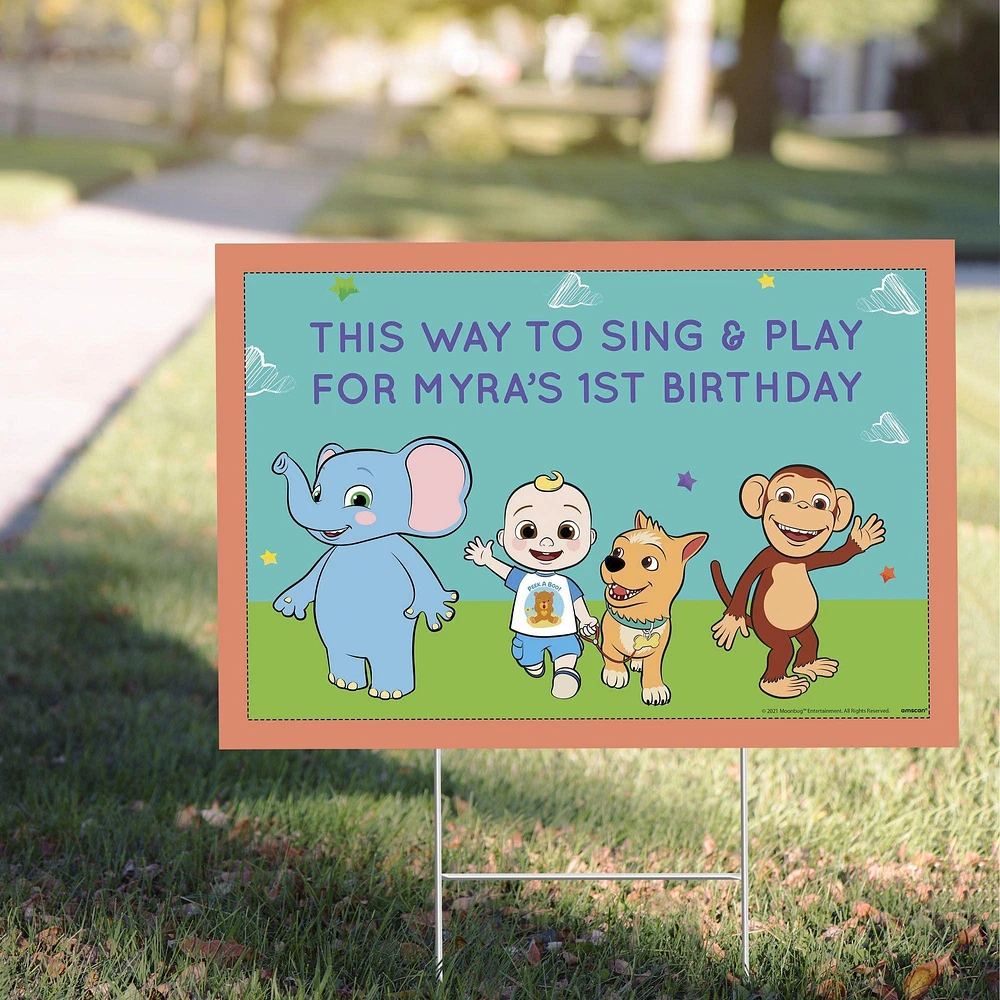 Custom CoComelon Plastic Yard Sign