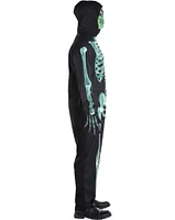 Adult Glow-in-the-Dark Skeleton Plus Size Costume