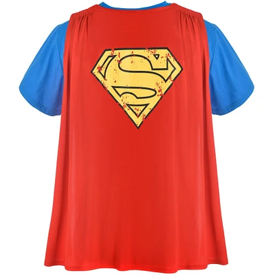 Adult Superman Costume Shirt with Cape