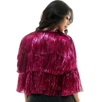 Pink Tinsel Fringe Jacket