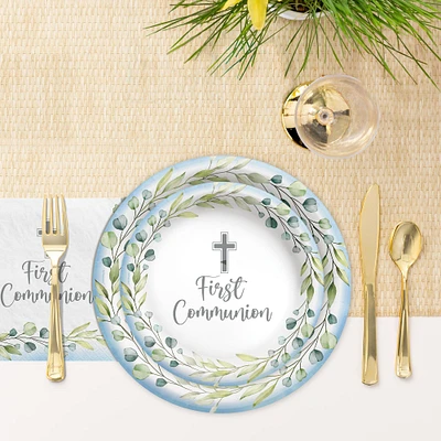 My First Communion Paper Dinner Plates, 10in