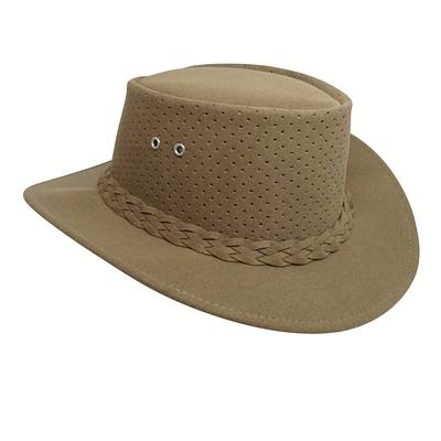 Aussie Chiller Bushie Perforated Hat- Camel