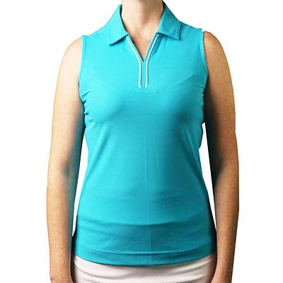 Pebble Beach Sleeveless Pique Polo