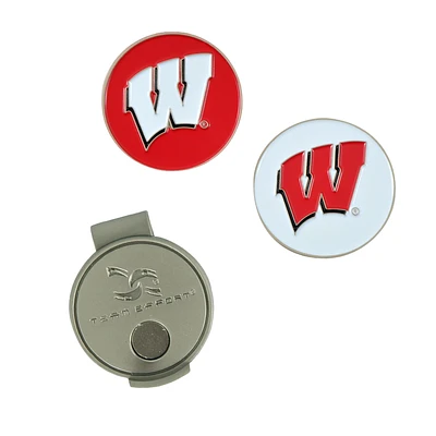 Team Effort Wisconsin Badgers Hat Clip