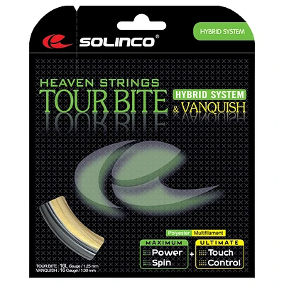 SOLINCO Tour Bite Vanquish Hybrid 16 Gauge Tennis String